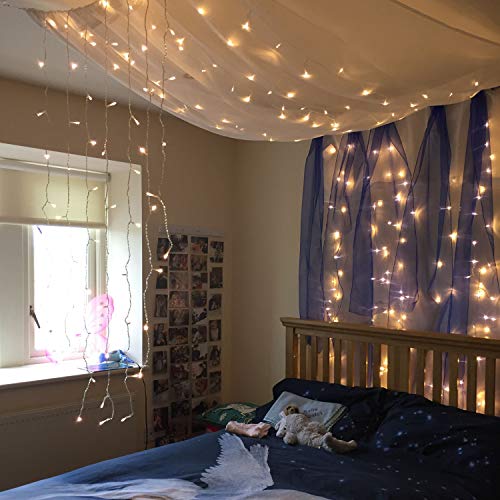 300 LED Curtain String Light, Warm White C850728