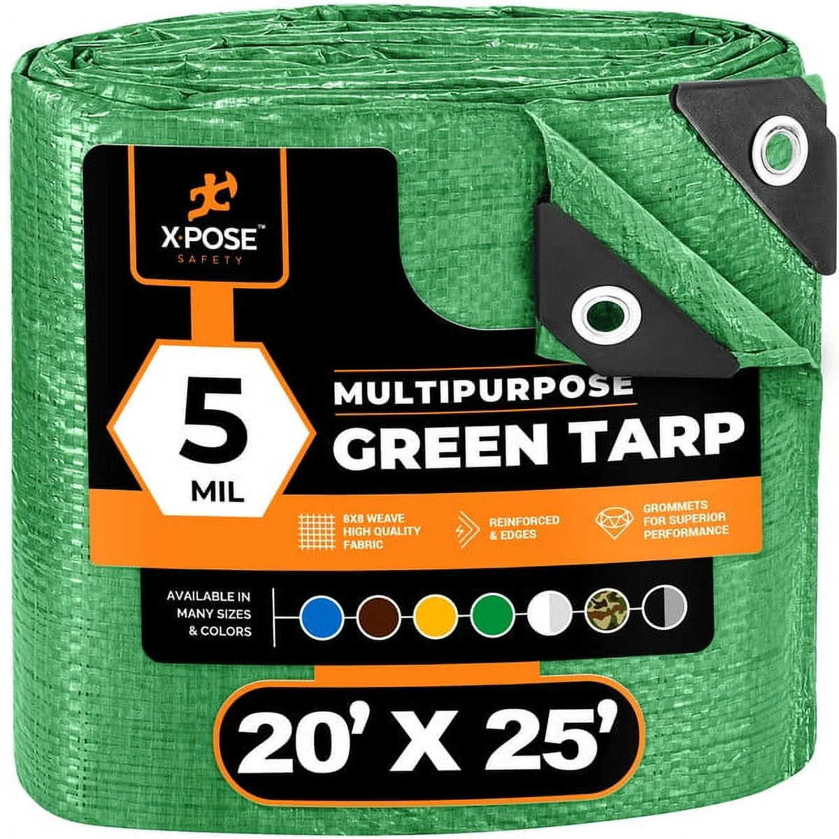 Blue 5' x 7' Waterproof Poly Tarp D245