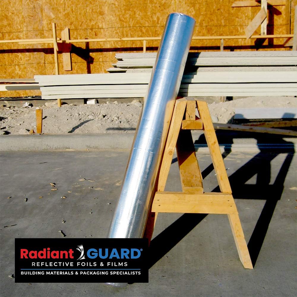 500 sq ft Roll Reflective Aluminum Radiant Barrier Foil Insulation E48678