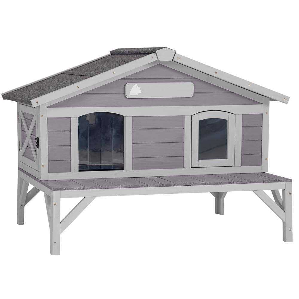 Wooden Cat House S8676
