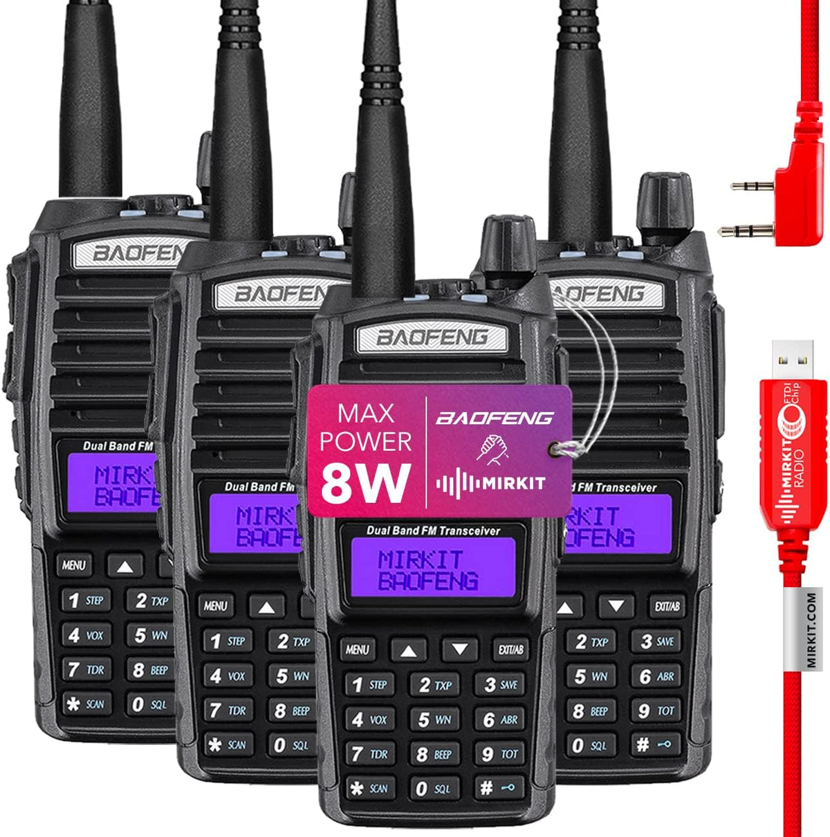 8 Watt Two Way Radio with 2800 mAh Battery C43004
