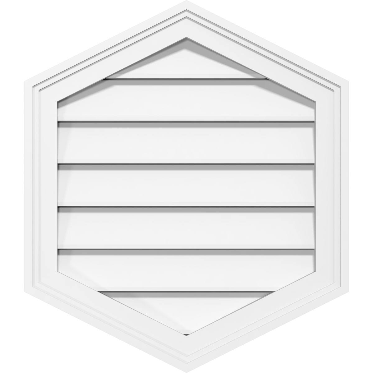 PVC Gable Vent 4/12 Pitch X9160