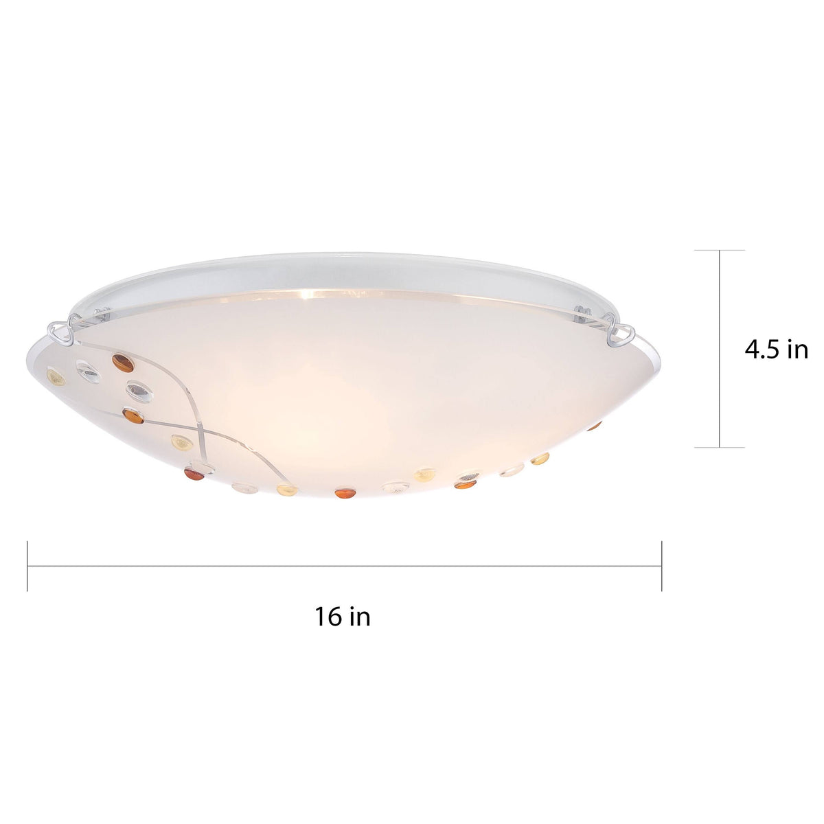 Polished Chrome 3-Light Flush Mount N5355