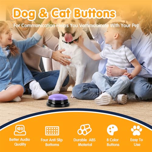 4-Pack Talking Pet Buttons B164