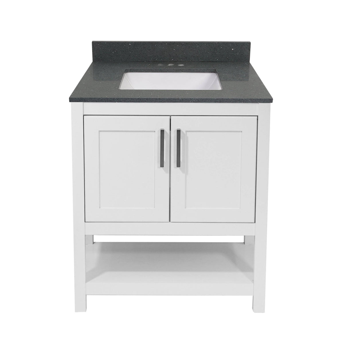 25 in. Bath Vanity with Quartz Stone Vanity Top and Backsplash Y6917