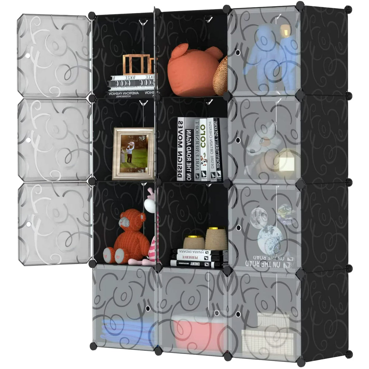 14'' x 14'' 12 Cube Storage Organizer with Doors X73900