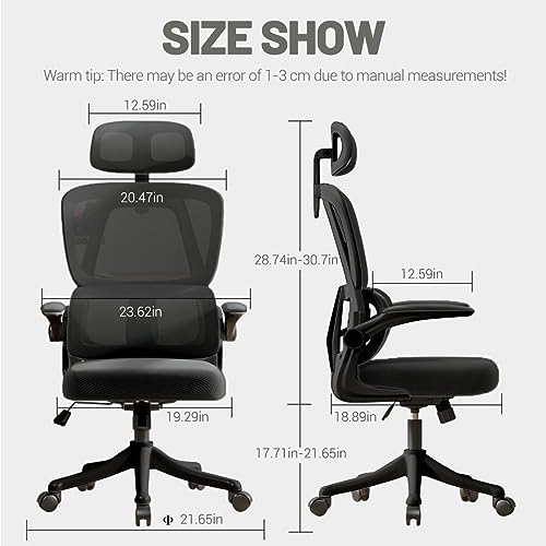 Ergonomic High Back Mesh Office Chair with Lumbar Support H8978