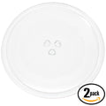 2-Pack 10" Microwave Glass Turntable Tray D418