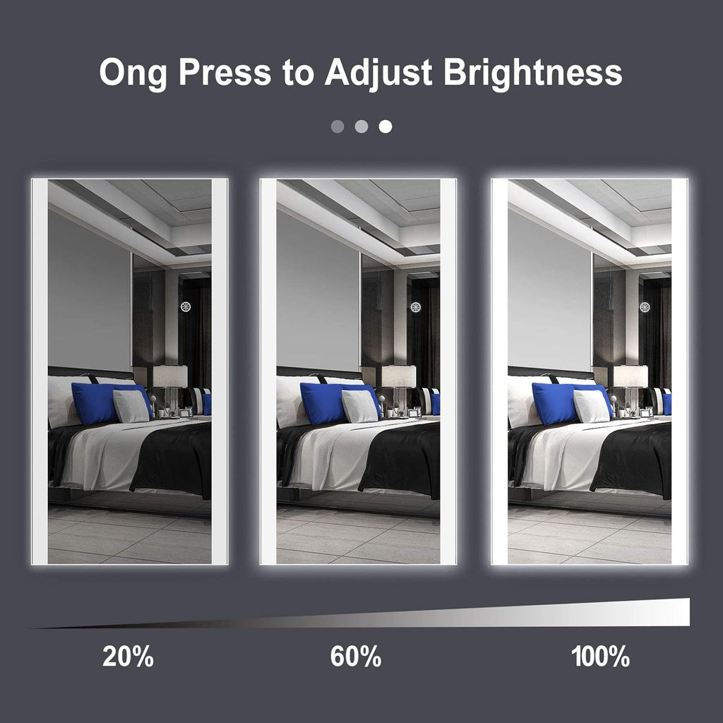 47x22 Full Length LED Wall Mounted Mirror Z769451