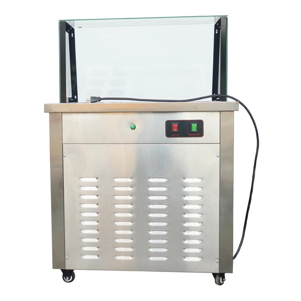 Commercial Fried Yogurt Machine with Dust Cover & 6 Buckets O48831