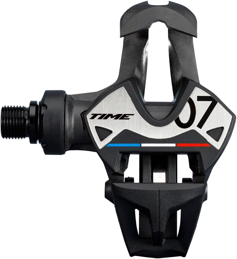 Clipless Pedals 9/16" Steel Axle Carbon Body Black B848