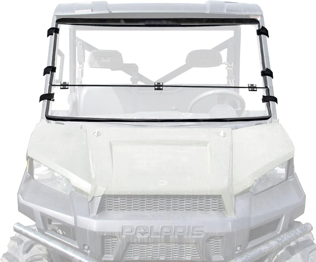 Front Folding Windshield Scratch Resistant 2-in-1 Flip Windscreen Z6169