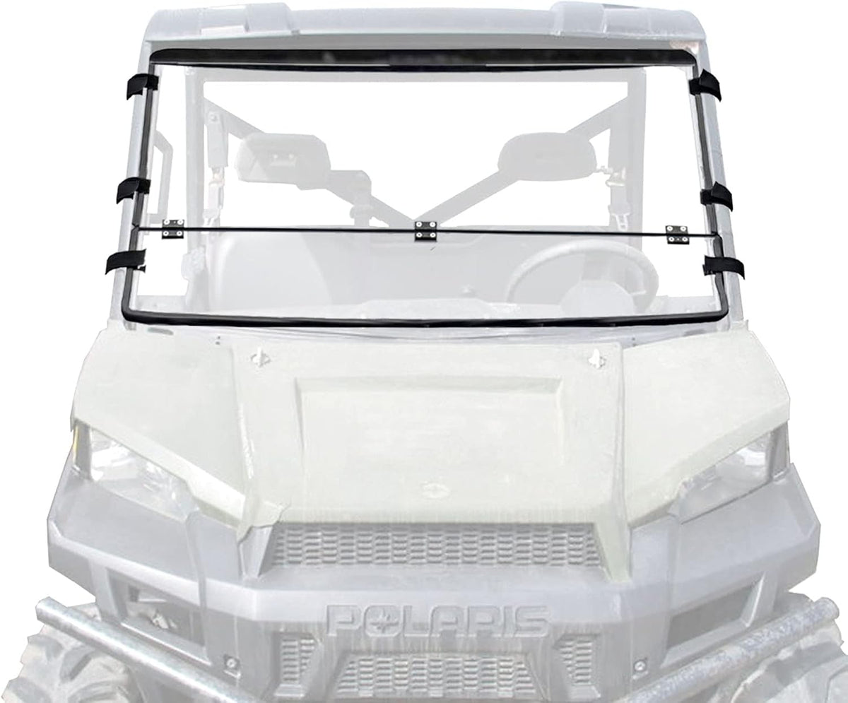 Front Folding Windshield Scratch Resistant 2-in-1 Flip Windscreen Z6169