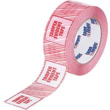 Security Tape, 3x22 x 110 yds, Red/White, 24/Case S3670