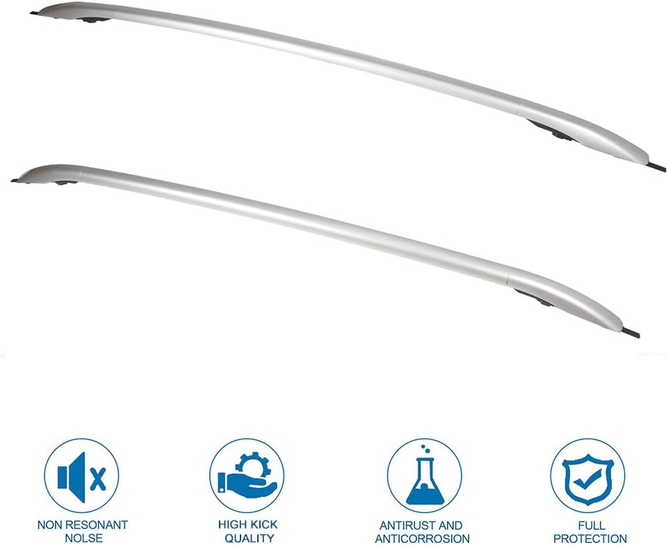 Silver Roof Side Rails Cargo Carrier U2965