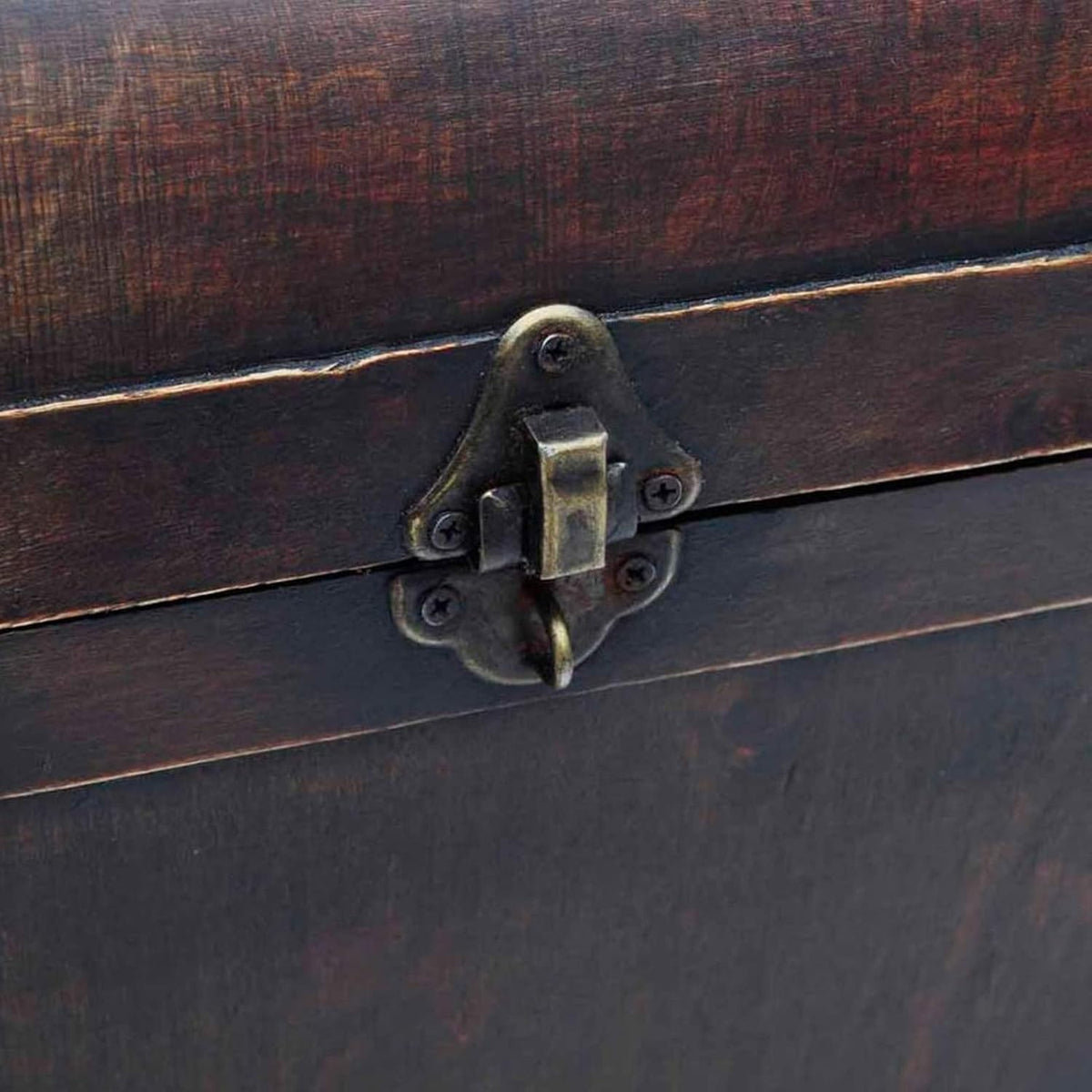 Vintage Style Wooden Storage Box Trunk Cabinet K3036