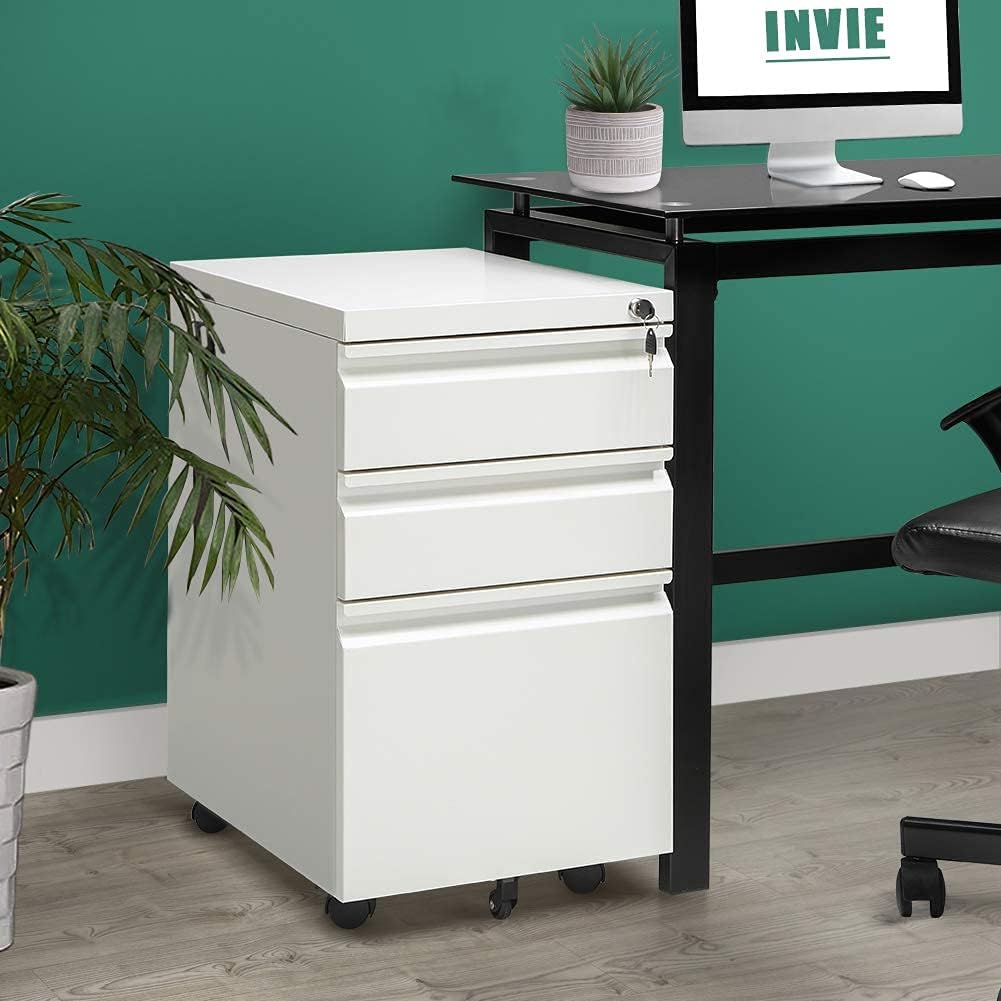 3 Drawer Metal File Cabinet with Lock M5753