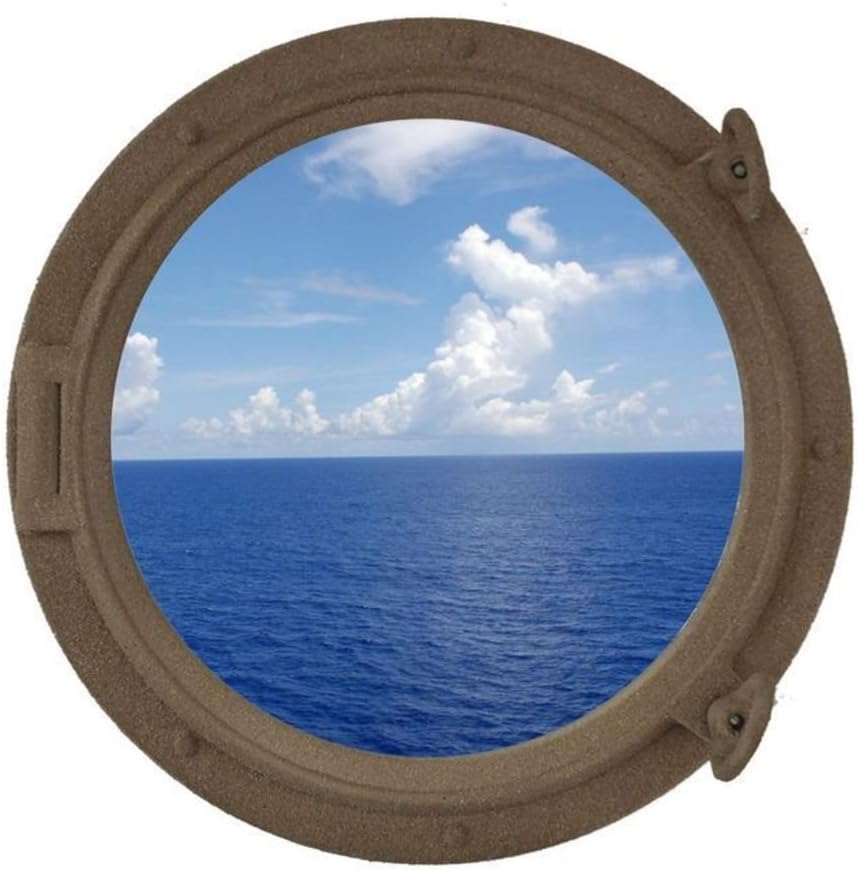 Sandy Shore Ship Porthole Window 15 Nautical Home Decoration T81078