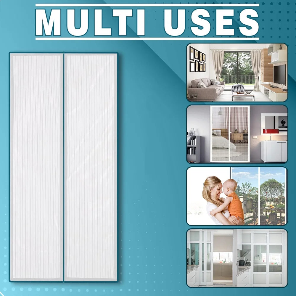 4pk White Auto Mesh Screen Net with Magnet D692
