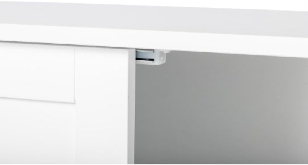 White Bathroom Storage Cabinet with Doors and Drawers 31.5" L x 11.81" W x 31.5" H N357