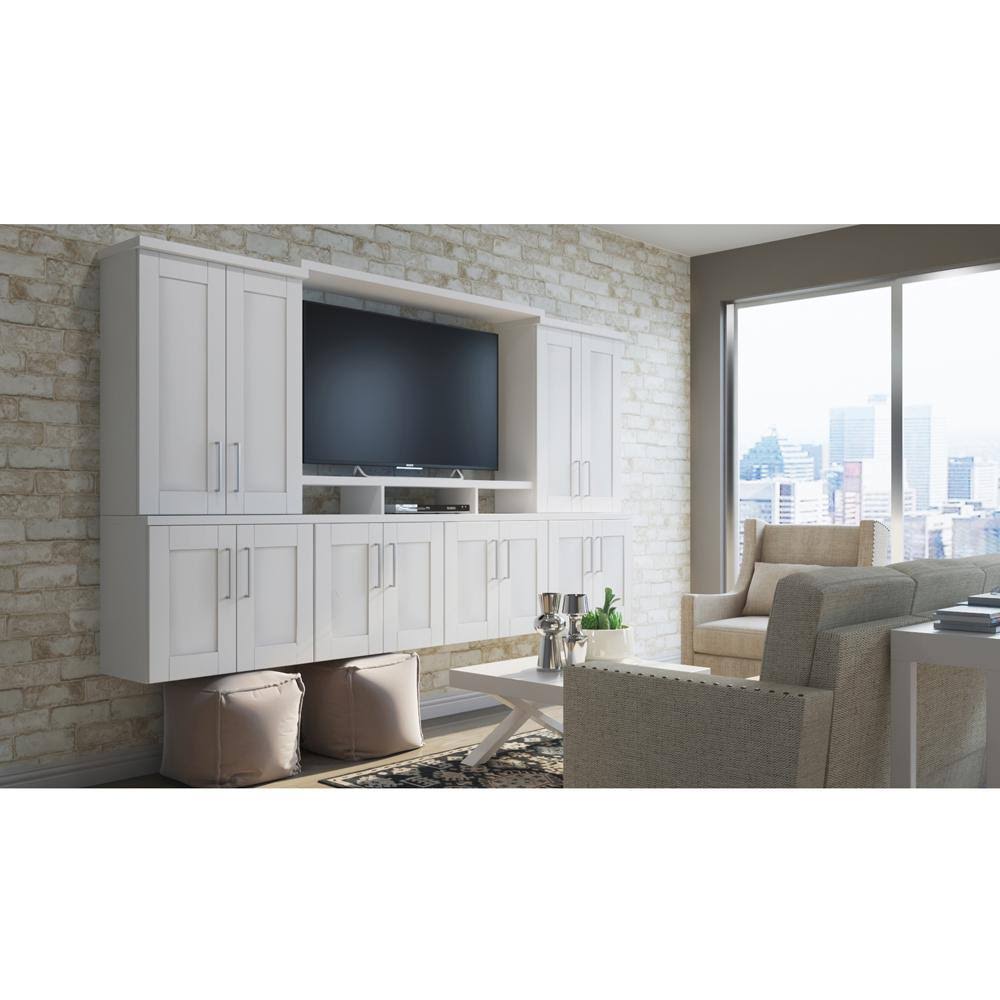 30x30x12 in. Shaker Wall Kitchen Cabinet in Satin White N3335