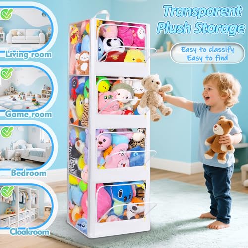 4-Tier Toy Bin for Plushies Storage Z4951