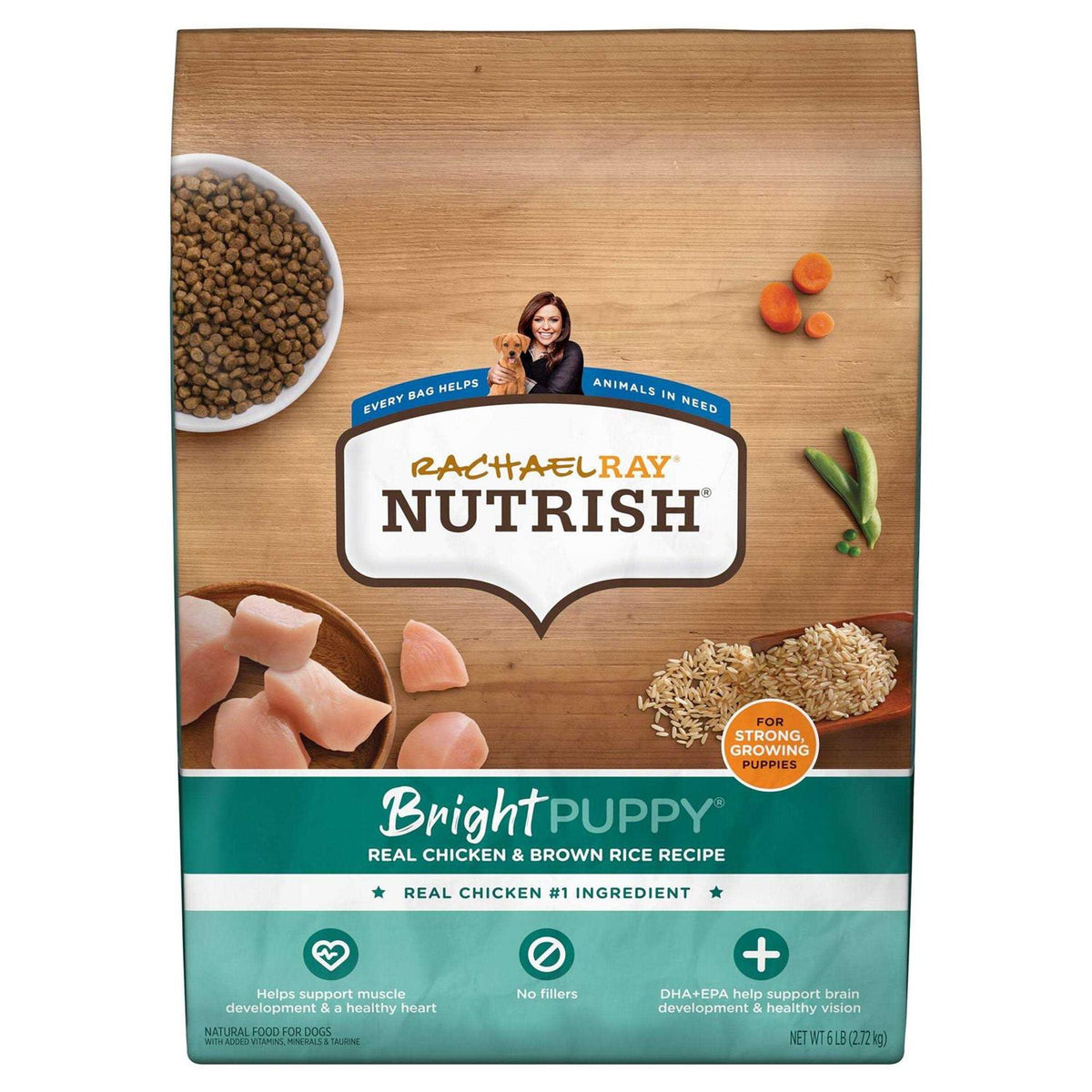 Real Chicken & Brown Rice Puppy Dry Dog Food K280345