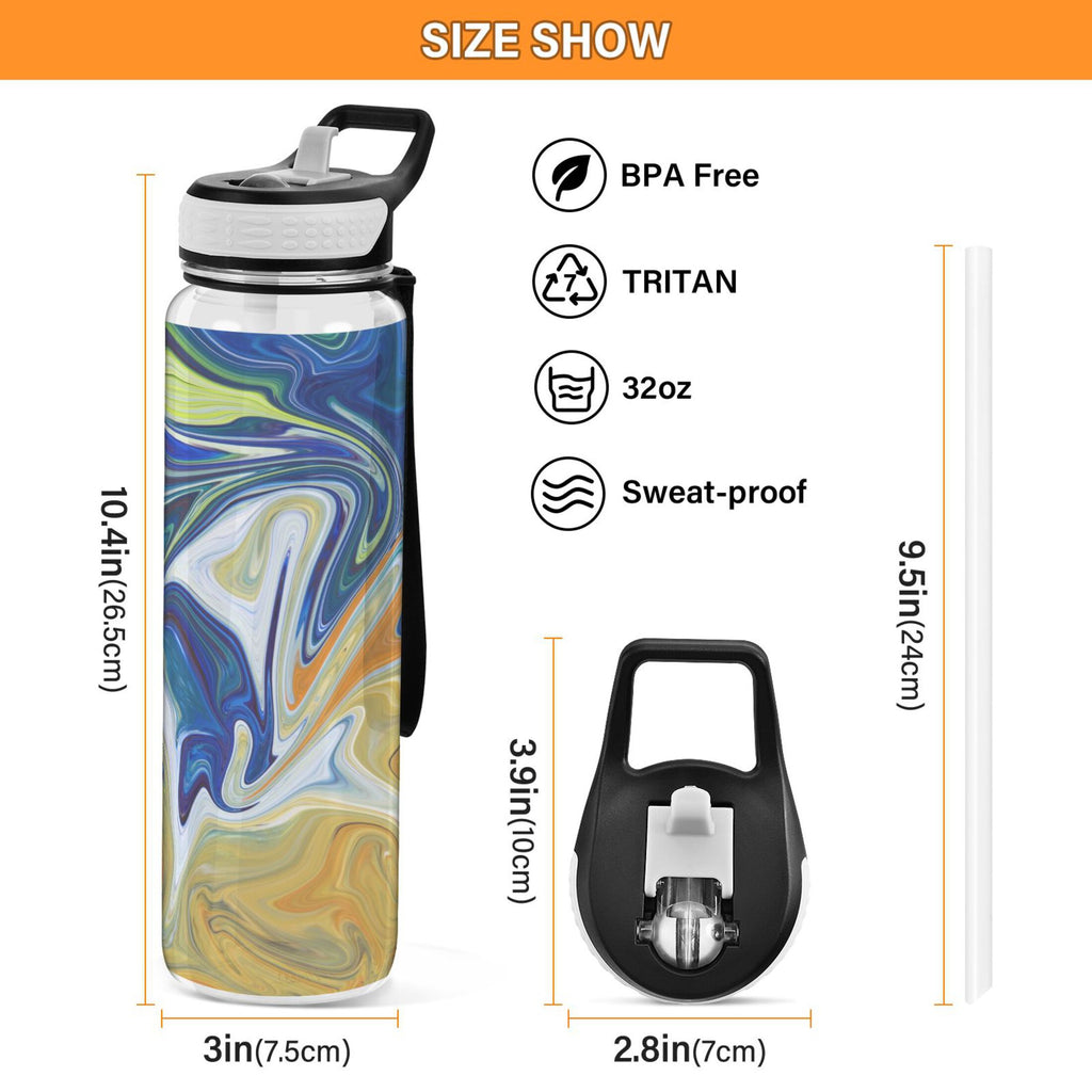 32oz Tritan Leakproof Water Bottle with Straw X742