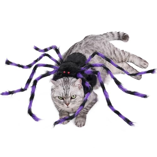 Furry Purple and Black 8 Legs Dog Cat Costume J45422