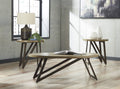 Brown/Black 3 PC Occasional Table Set D763592