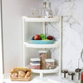 3-Tier Plastic Triangle Corner Shelf A411