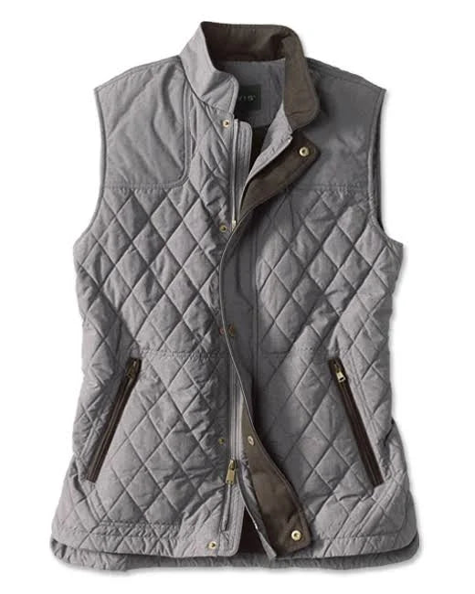 Quilted Vest Gray Size Large R35206