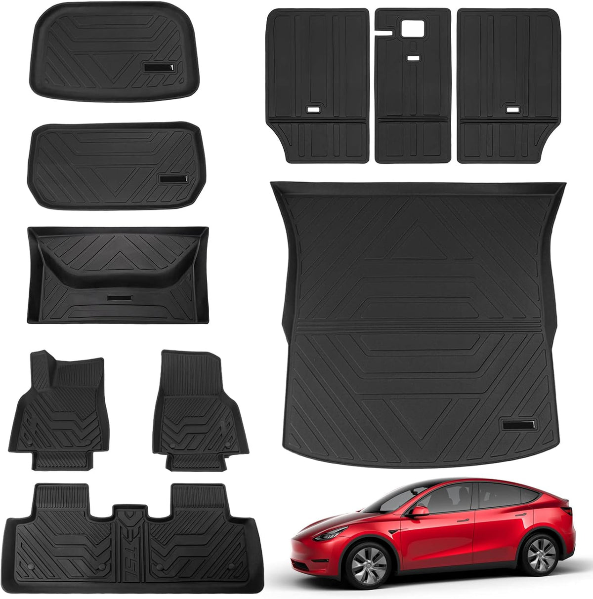 Tesla Model Y Frunk Mat Cargo Liner Floor Mat All Weather 5 Seat Accessories X3797