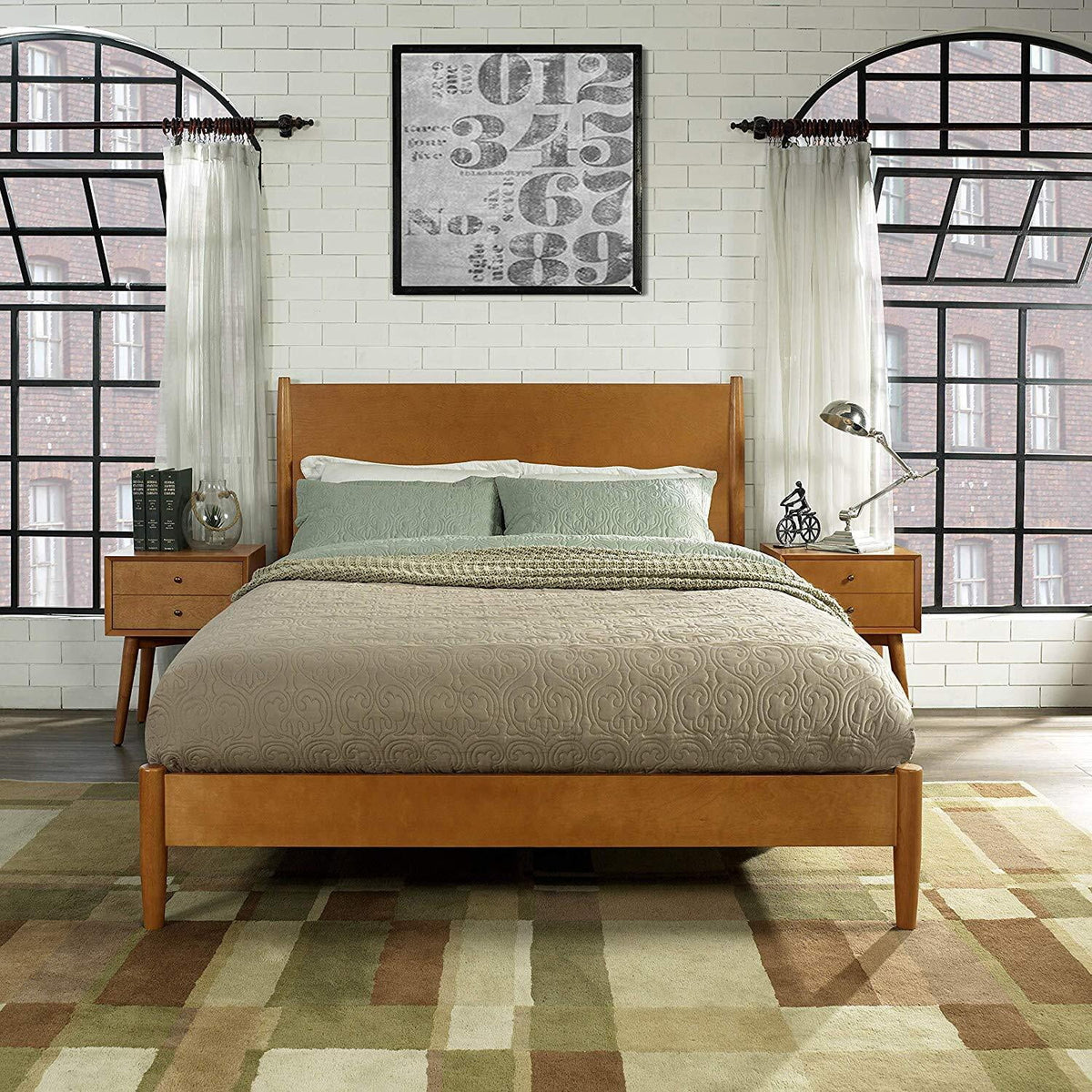 King Bed with Headboard, Footboard, Rails P452