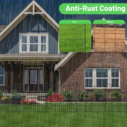 24 in(H) X 10 ft(L) Rustproof Metal Wire Garden Fence H969161