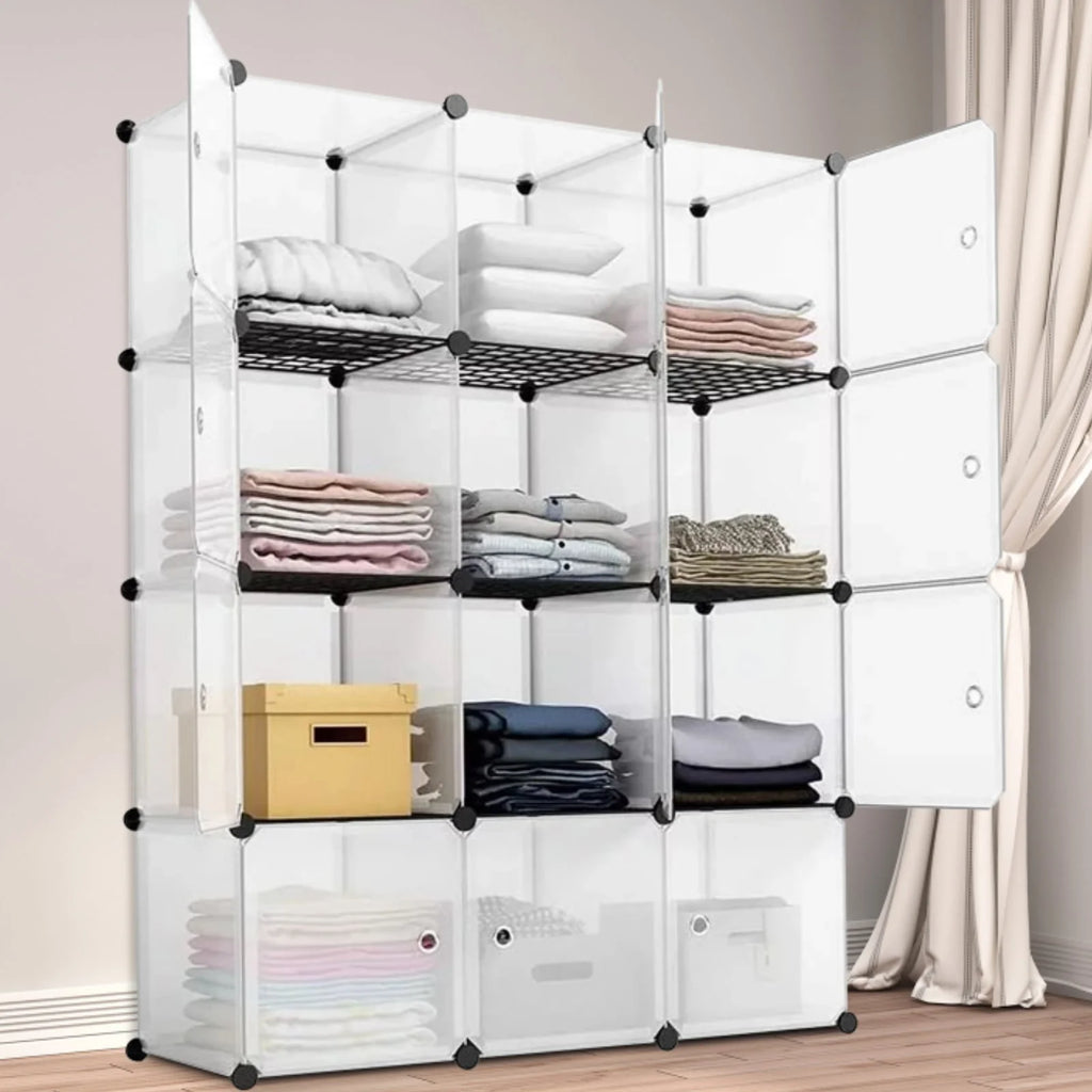 14'' x 14'' 12 Cube Storage Organizer with Doors X73900