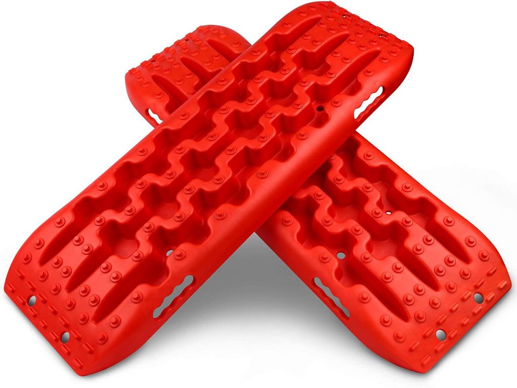 Traction Tracks Tire Ladder for Sand Snow Mud 4WD Black Pack of 2 Q8788