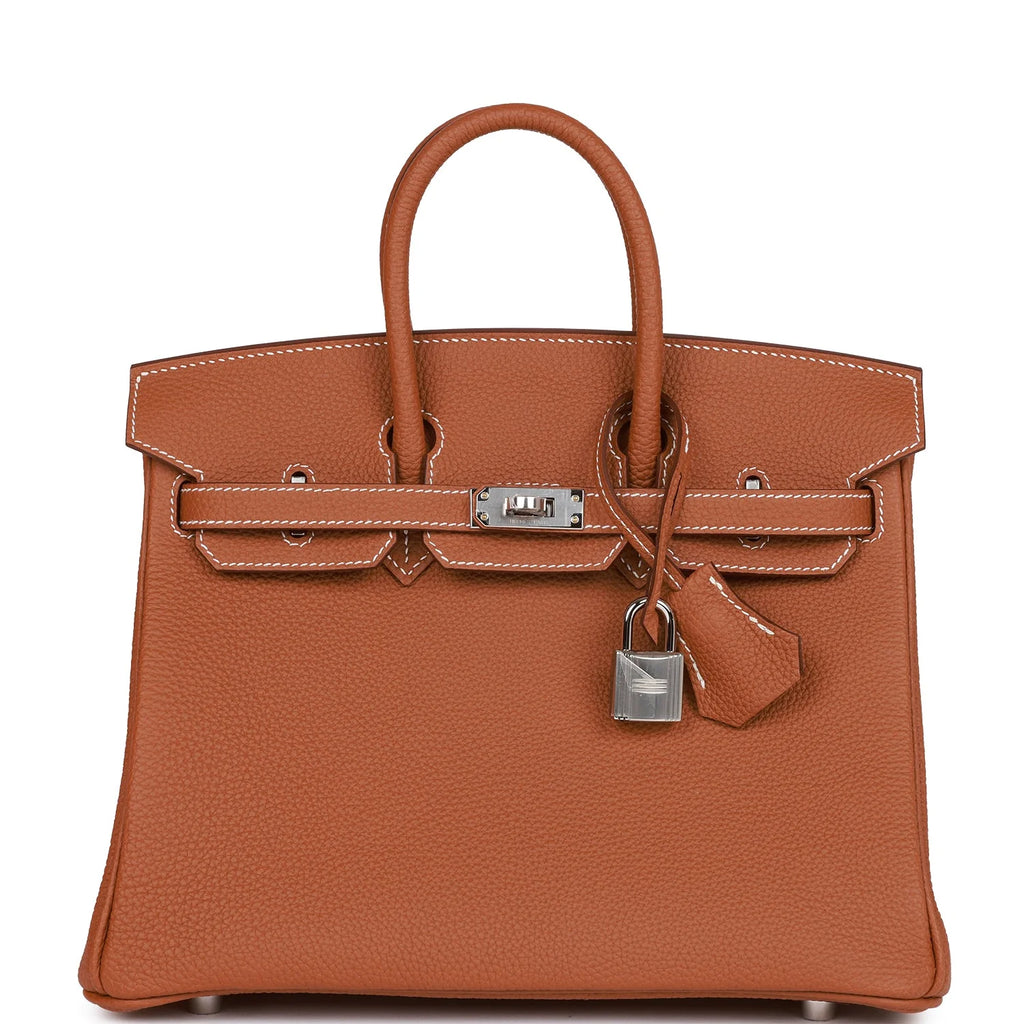Gold Togo Palladium Hardware Handbag O217