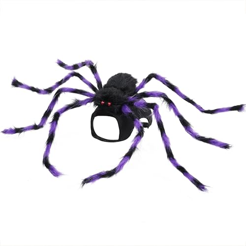 Furry Purple and Black 8 Legs Dog Cat Costume J45422