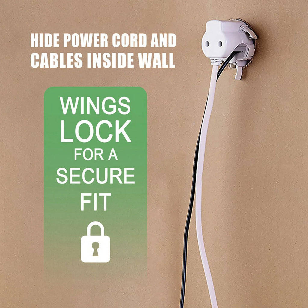 White Plastic In-Wall Cable Management Kit P89766