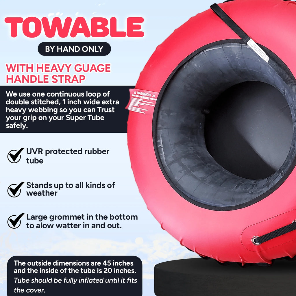 Red Heavy Duty Inflatable River Tube N748923