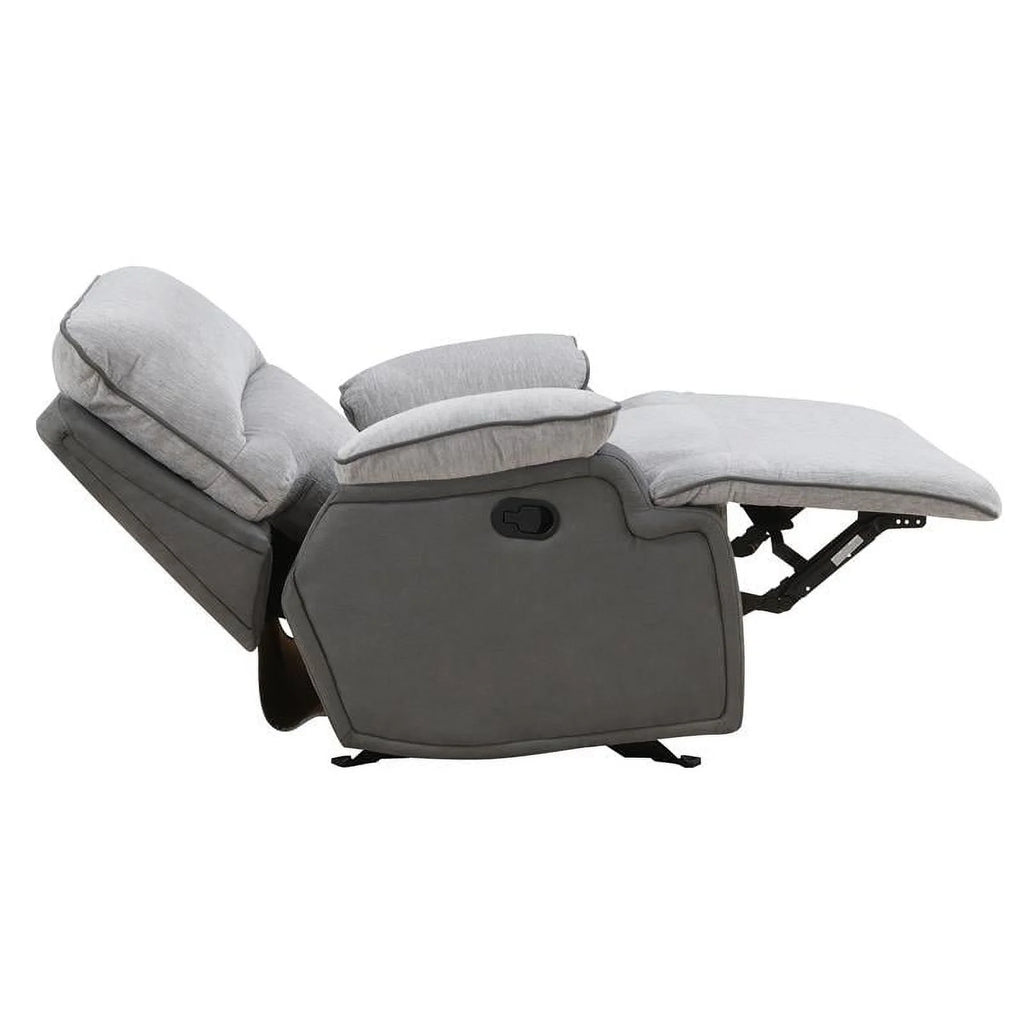 Light Gray Fabric Recliner Chair T8962