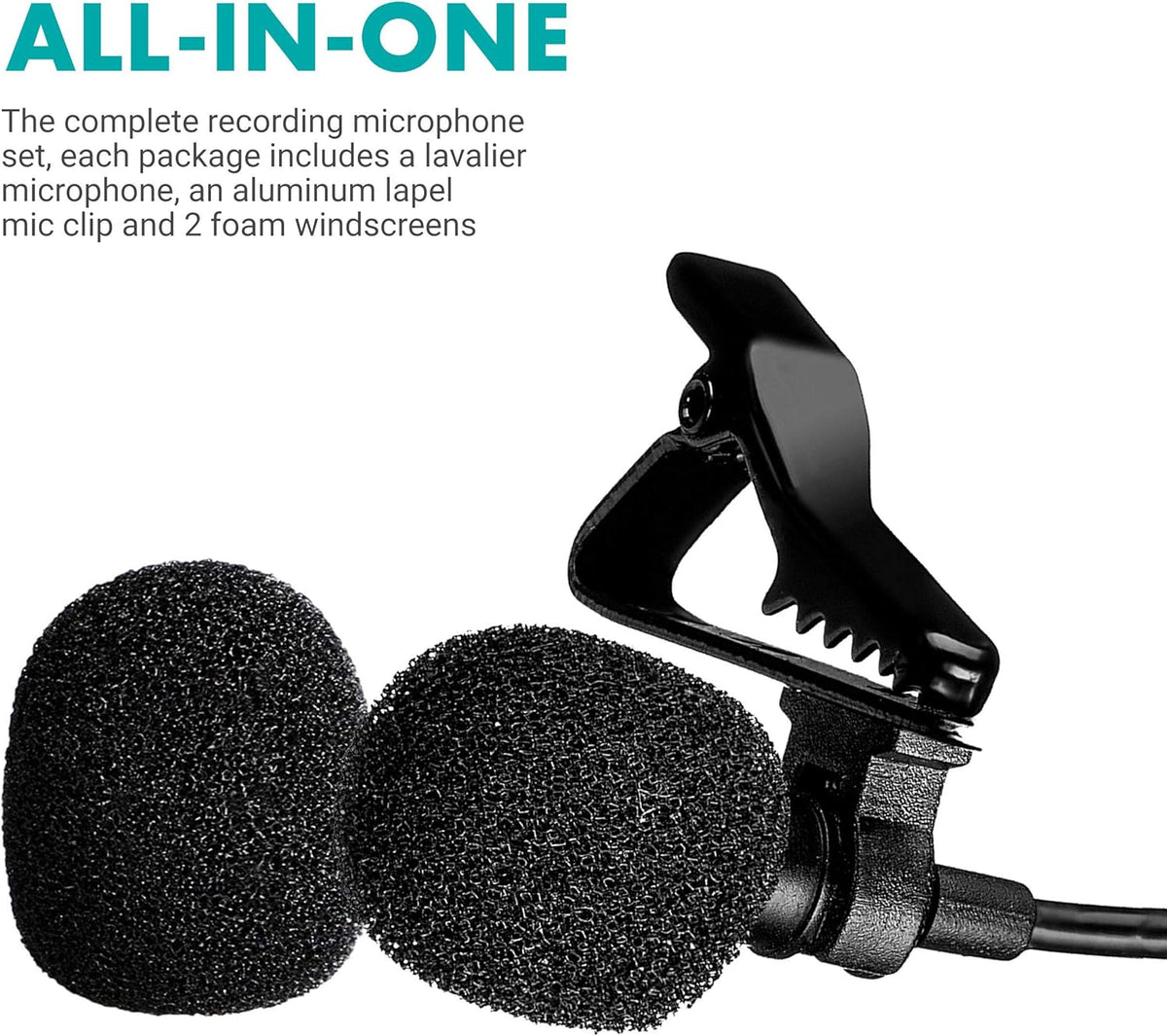 USB Lavalier Clip-on Omnidirectional Computer Microphone U879