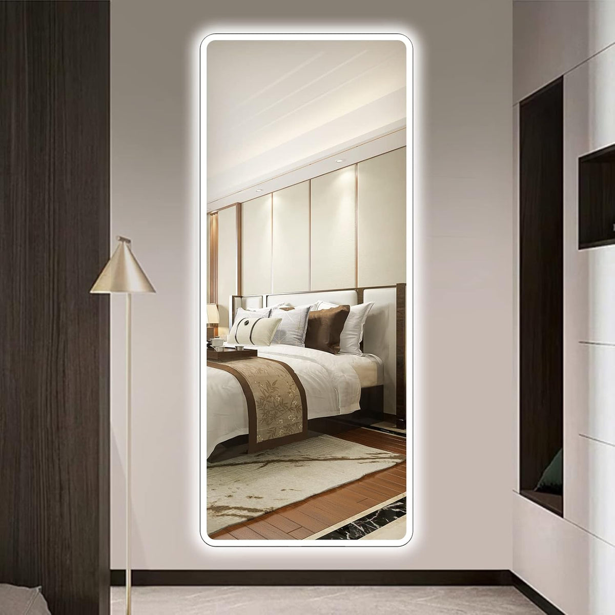 47x22 Full Length LED Wall Mounted Mirror Z769451