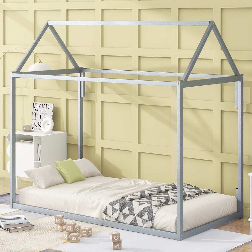 Full Size Metal Tent Bed with Slats R20820