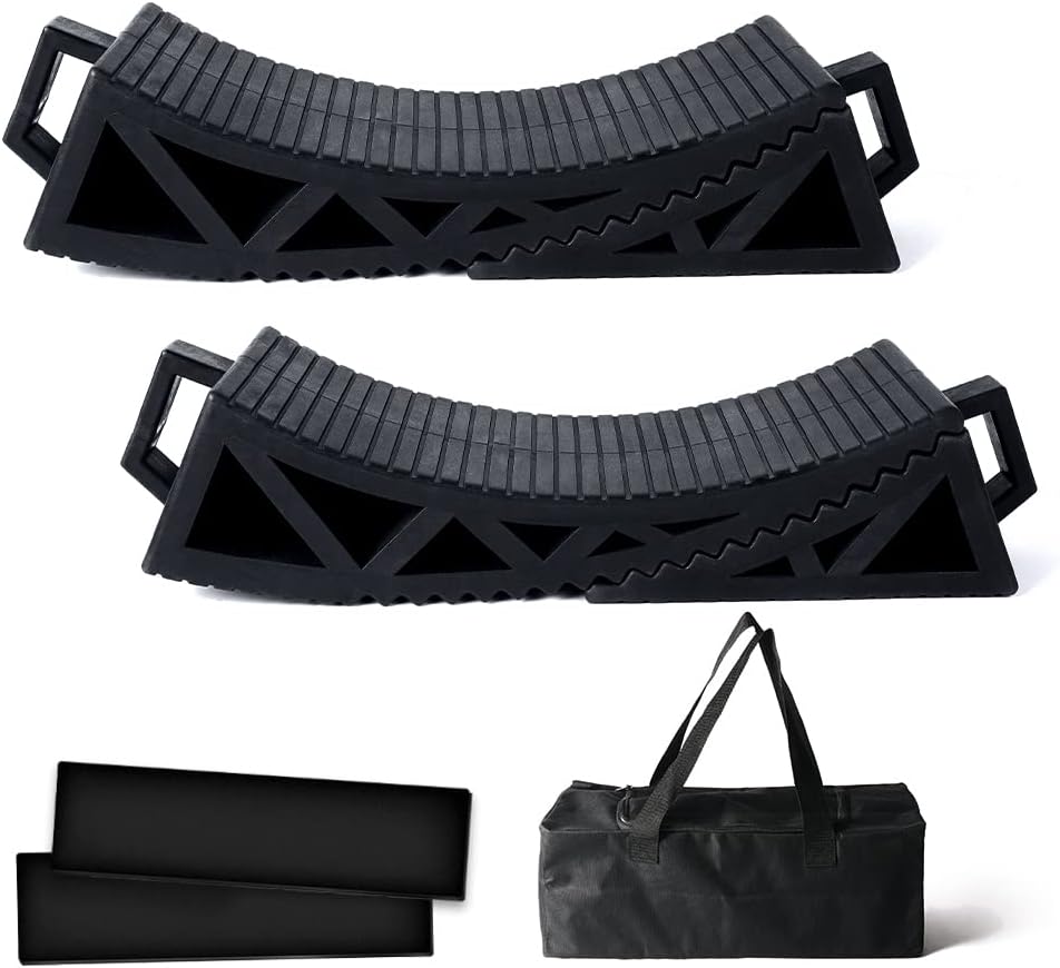 RV Leveling System Kit 2PCS with Anti-Slip Mats T1162