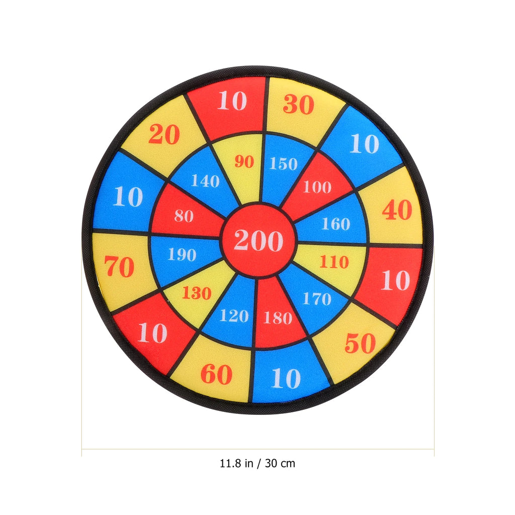 13 Pcs Kids Sticky Balls Darts Board Toys M961