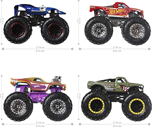 Set of 4 1:64 Scale Toy Trucks L191333