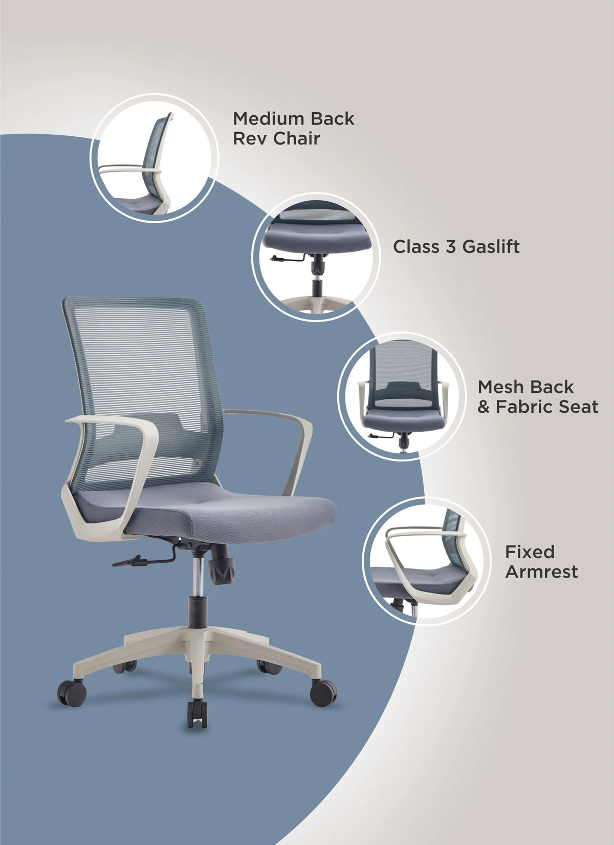 Black Mesh Office Chair N893054