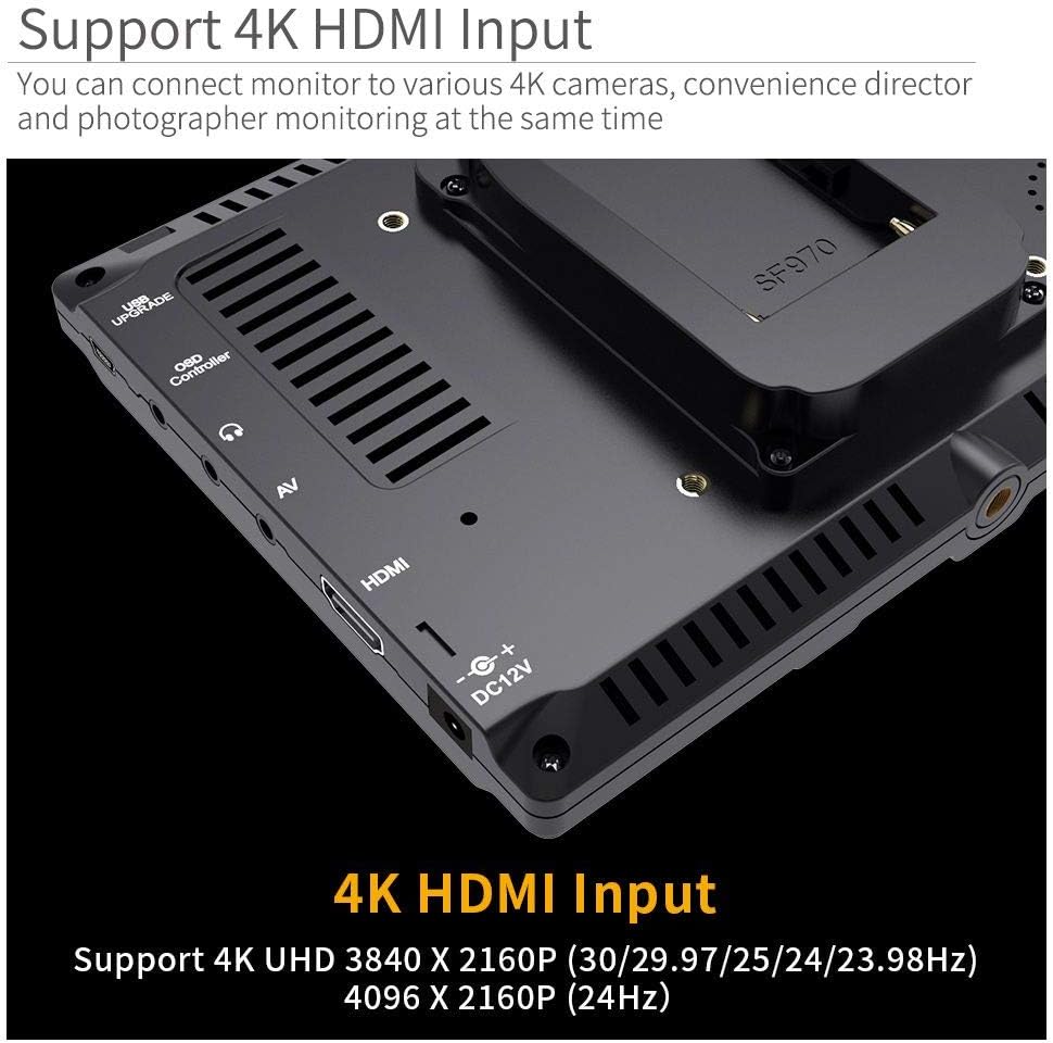 7 Inch 1280x800 IPS Field Monitor with Sunshade Q15885